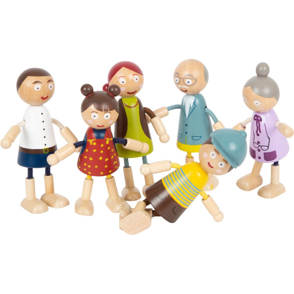 Small Foot Babypuppe Biegepuppen-Familie aus Holz