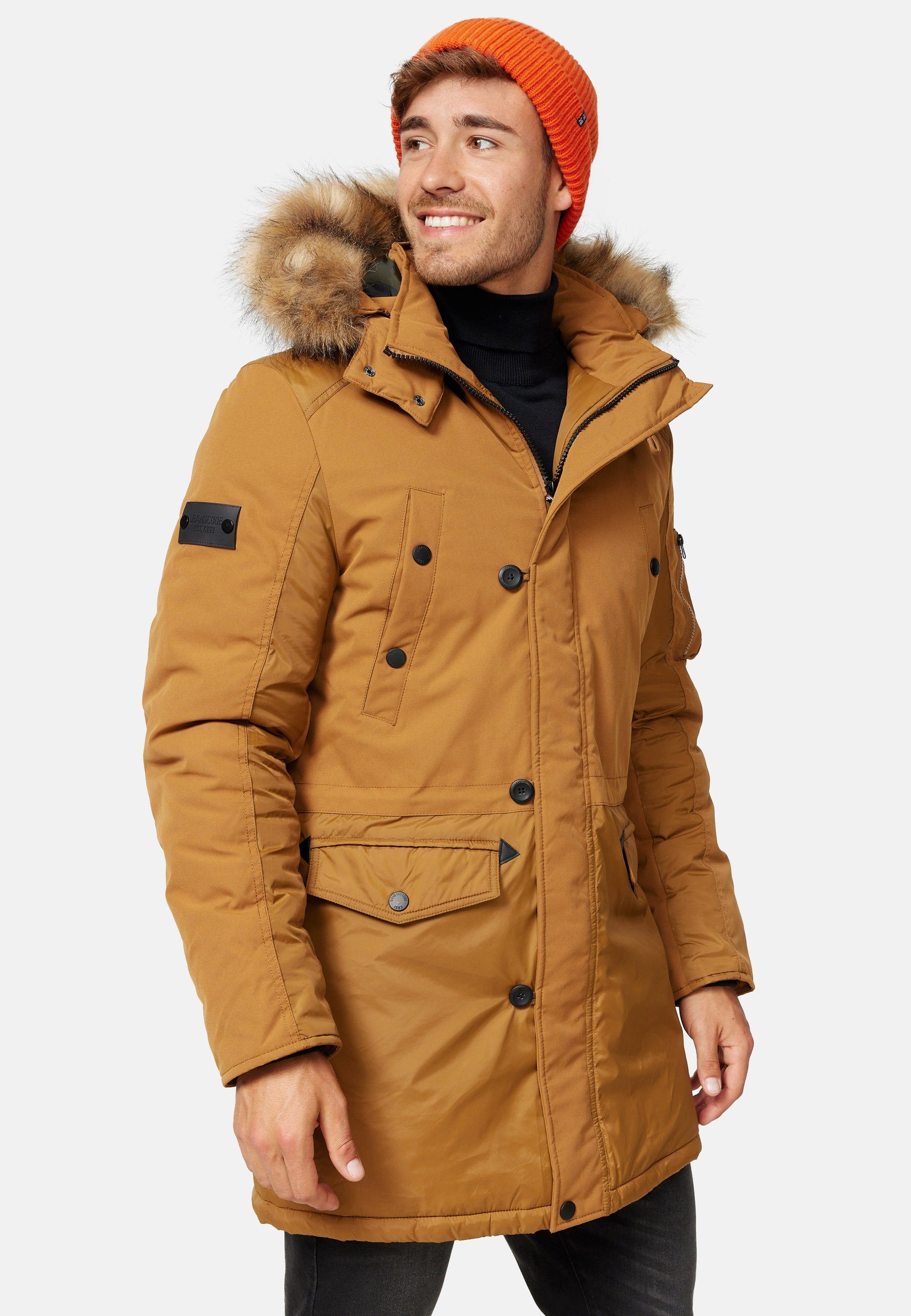 Indicode Parka Herren Jarl Herrenparka Herrenjacke