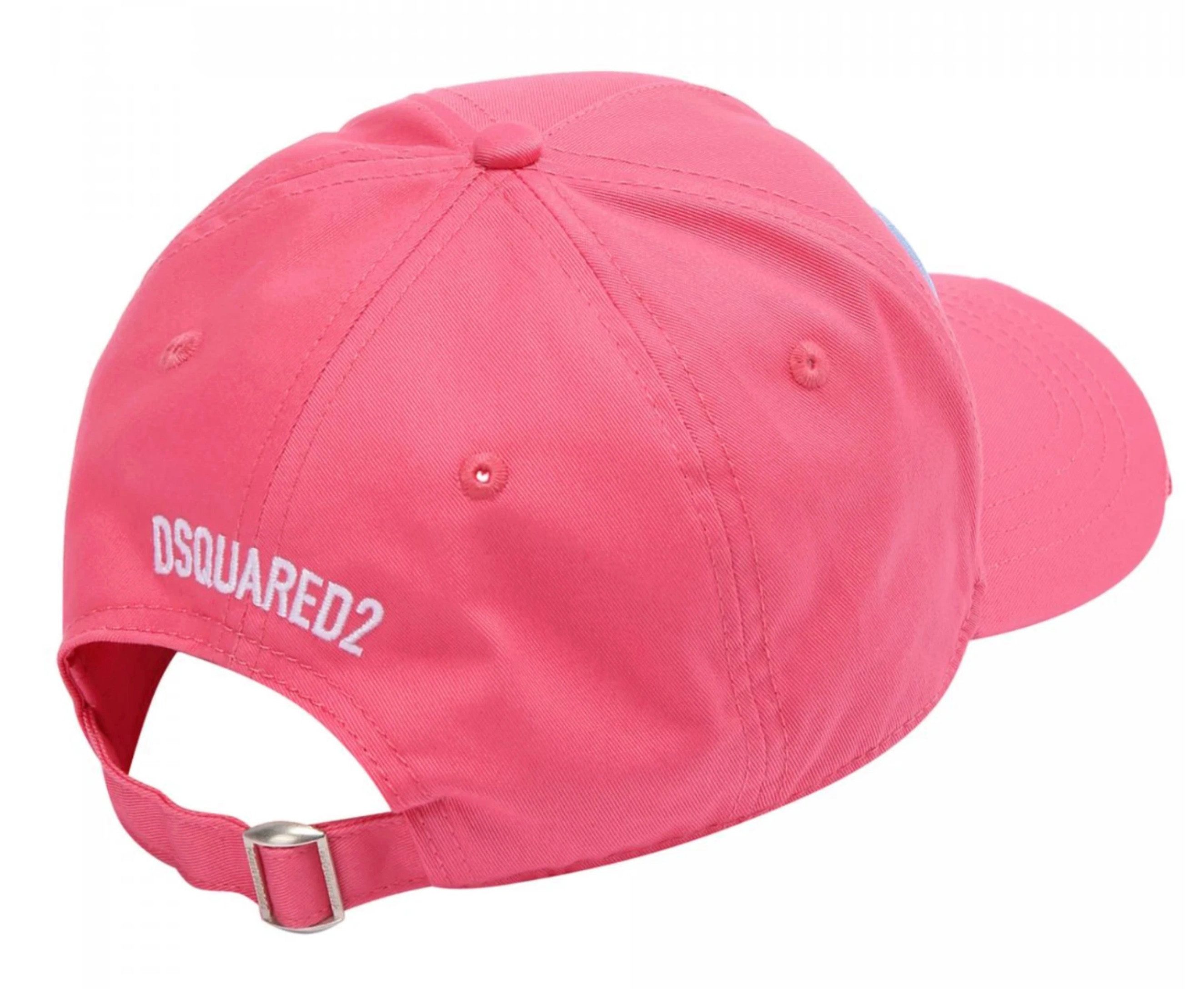 Dsquared2 Baseball Cap Baseballcap Ciao Pink Icon Baseball Kappe Unisex CIAO“ in großflächiger, hellblauer 3D-Stickerei