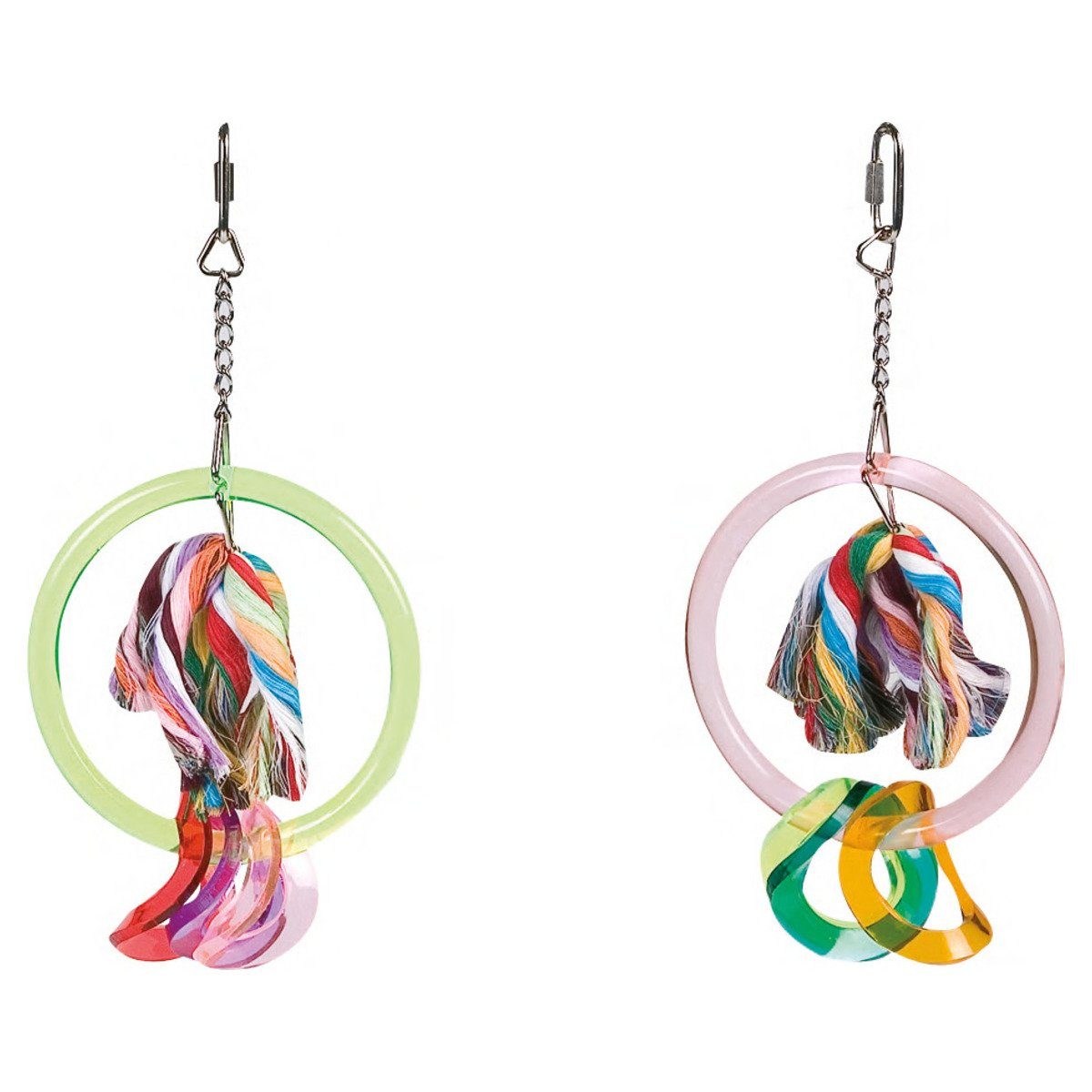 Vogelspielplatz Käfighänger Acryl Floss