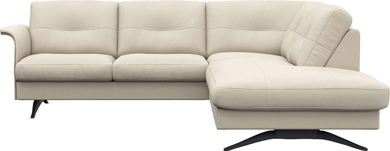 FLEXLUX Ecksofa Glow, super bequem durch hochwertigem Sitzaufbau mit Federkern, L-Form, Modernes skandinavisches Design