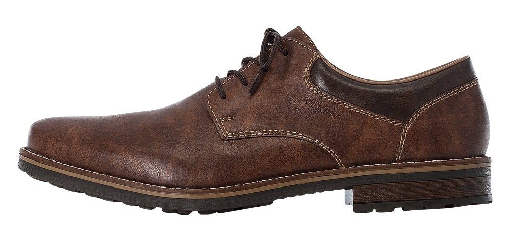 Rieker Schnürschuh mit gepolsterter Innensohle, Freizeitschuh, Halbschuh, Schnürschuh