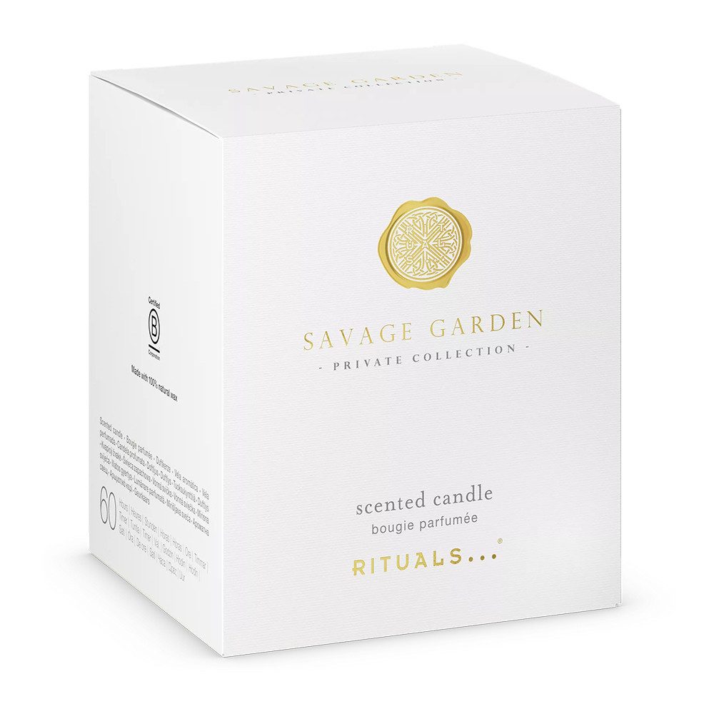 Rituals Duftkerze Rituals Savage Garden Scented Candle 360g., Entspannender Duft für eine angenehme Atmosphäre