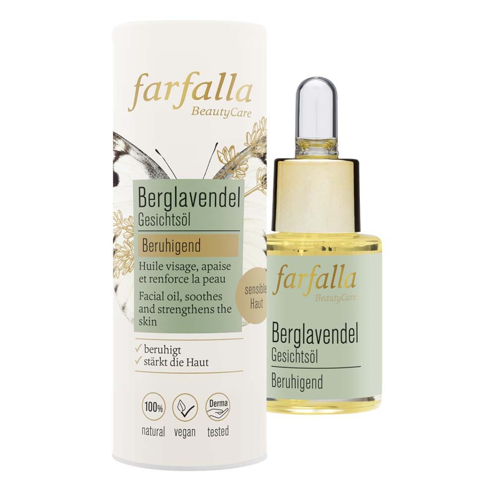 Farfalla Essentials AG Gesichtsöl Berglavendel - Hautberuhigendes Gesichtsöl 15ml