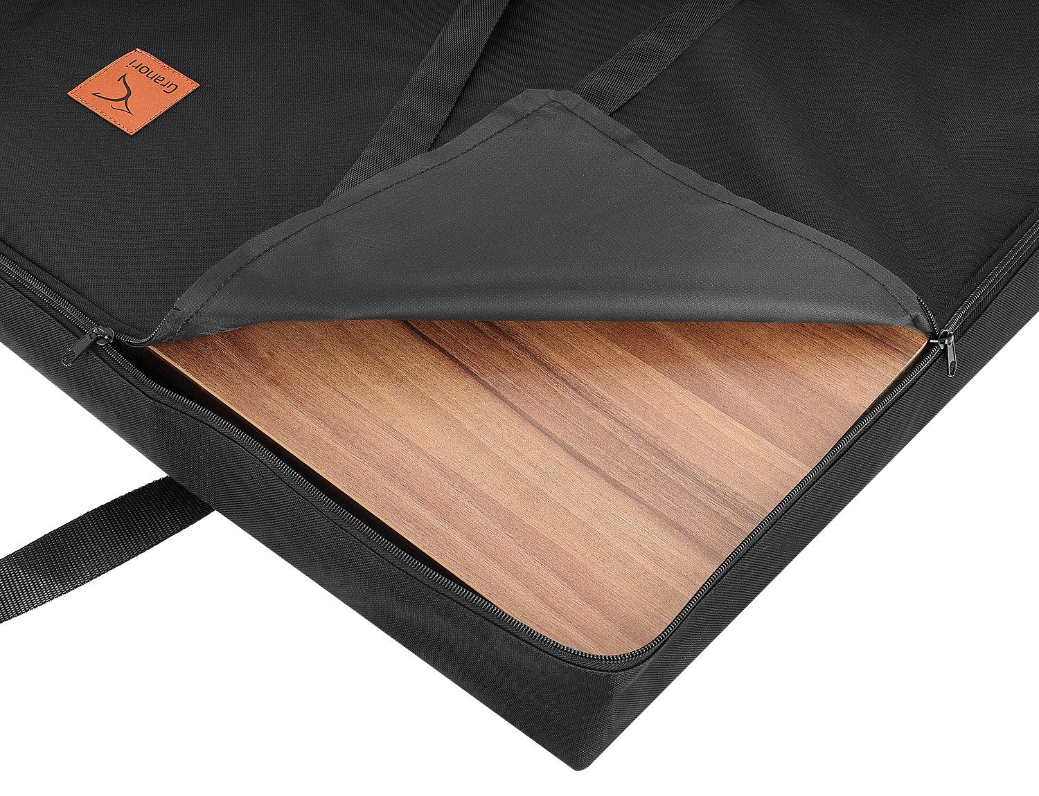 Granori Aufbewahrungstasche für Garten- und Campingtisch sowie -stühle, für Klapptische bis wahlweise 120x80 / 100x70 / 80x60 cm