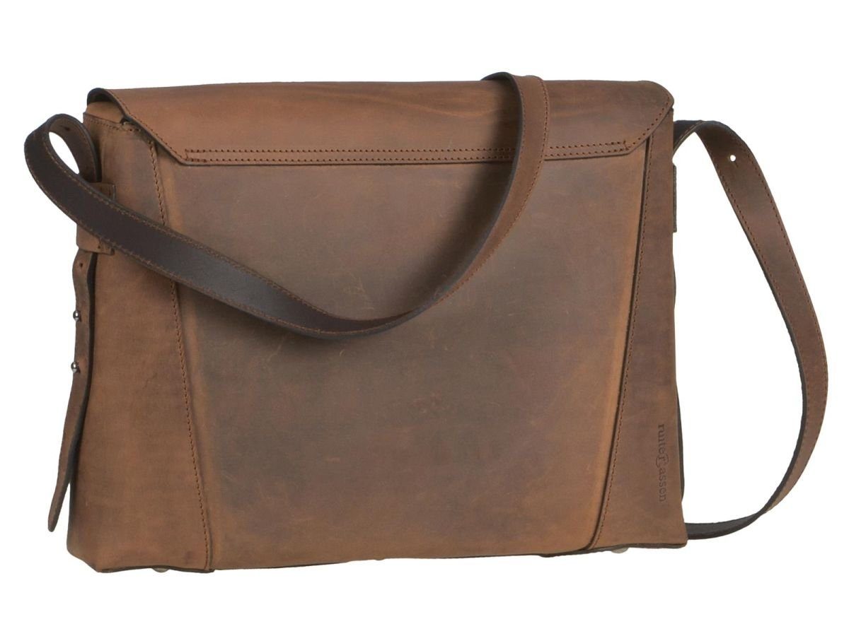 braun Messenger dickes Ruitertassen A4 Leder Bag 38x28cm, Vanguard, Querformat, ranger Umhängetasche