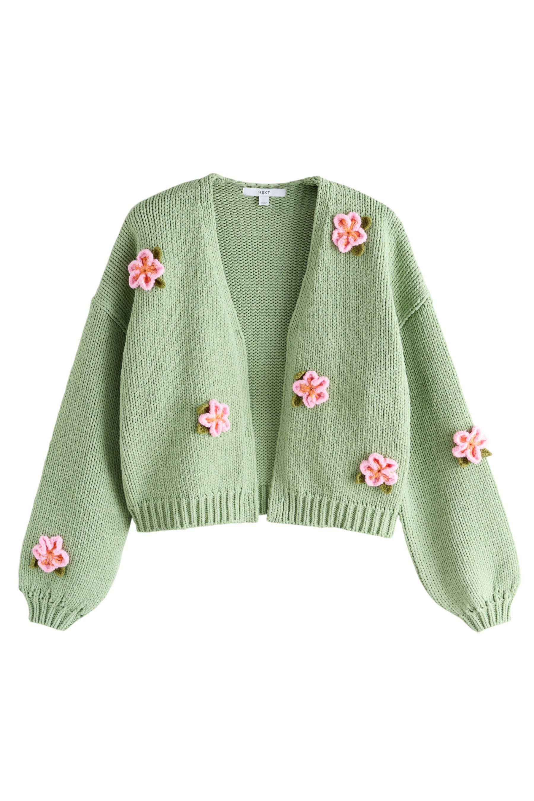 Next Strickjacke Weiche Strickjacke im Grobstrick mit Baumwolle (1-tlg)