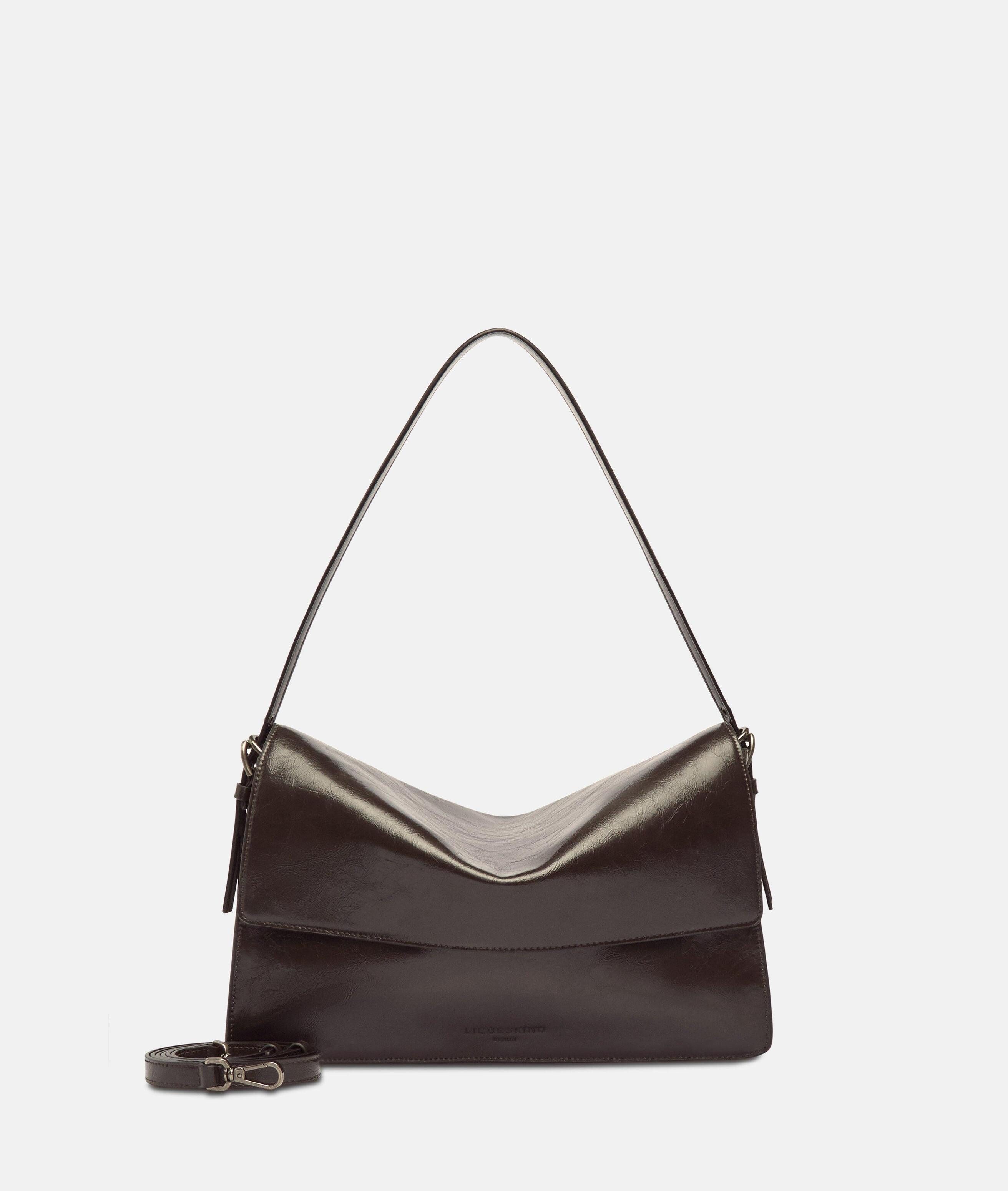 Liebeskind Berlin Umhängetasche Audrey Crossbody M, Geräumige Umhängetasche in Lacklederoptik mit glossy Finish