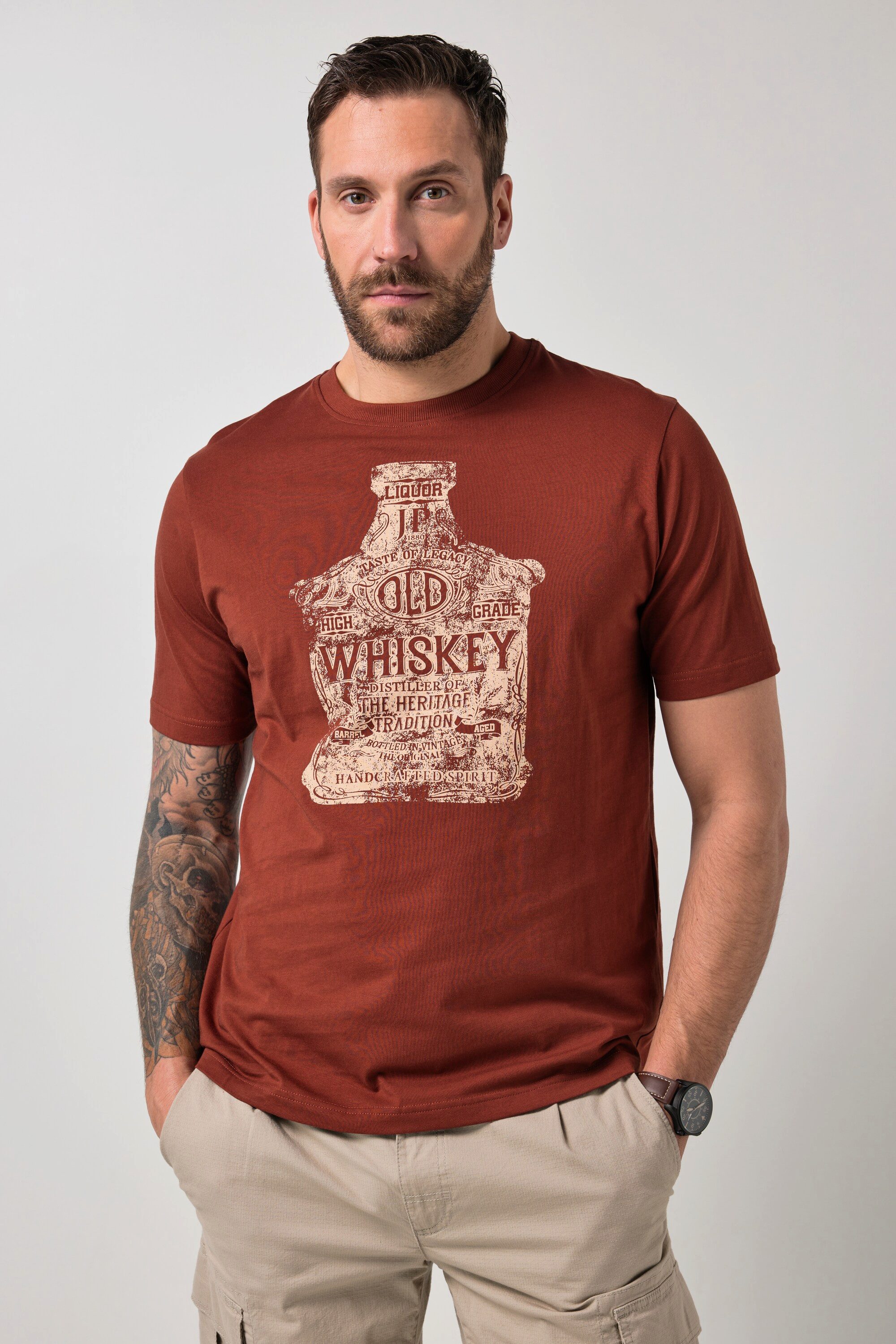 T-Shirt T-Shirt Halbarm Print bis 8 XL