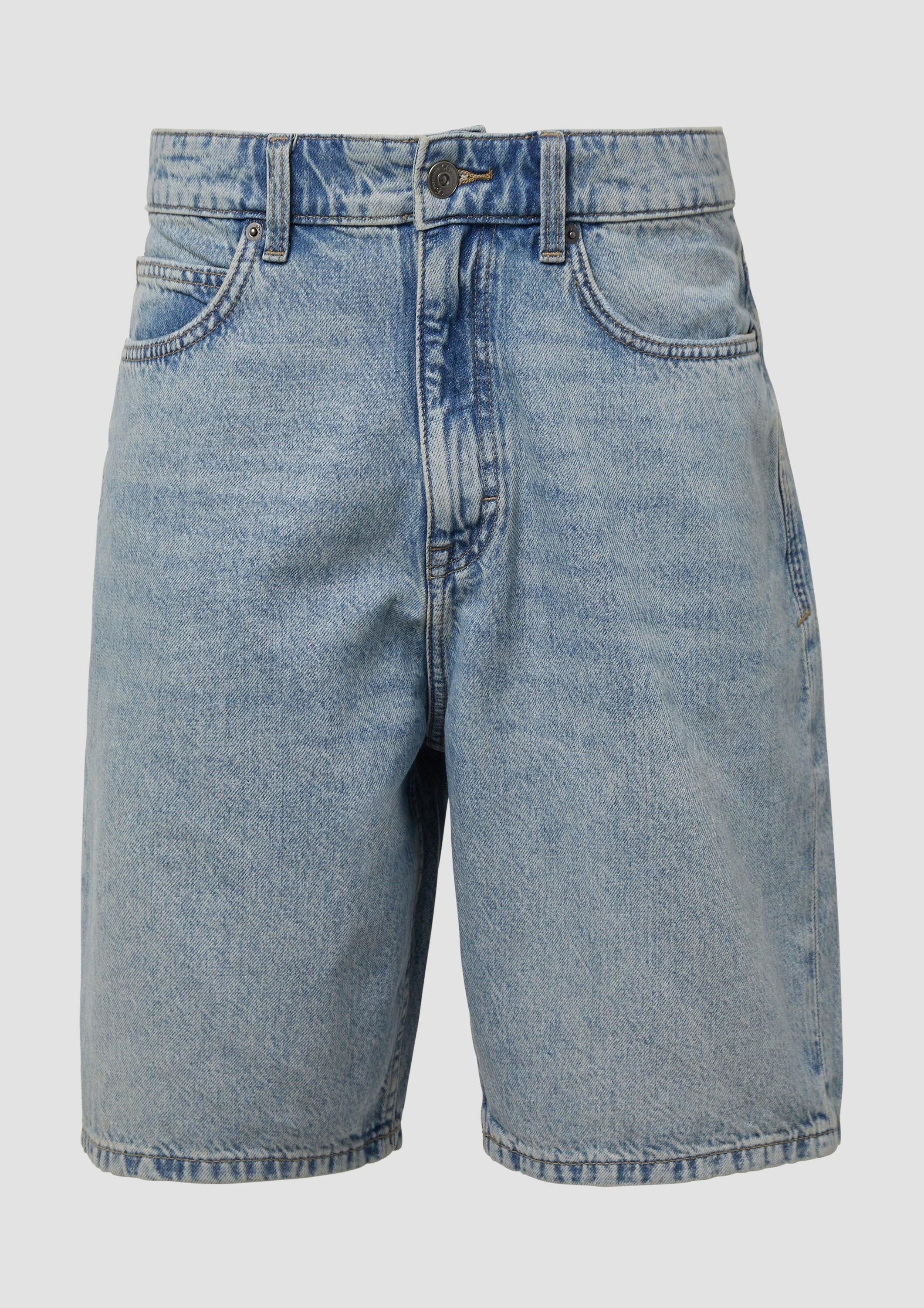 QS Jeansshorts Jeans-Bermuda Denimshorts / Loose Fit / Mid Rise