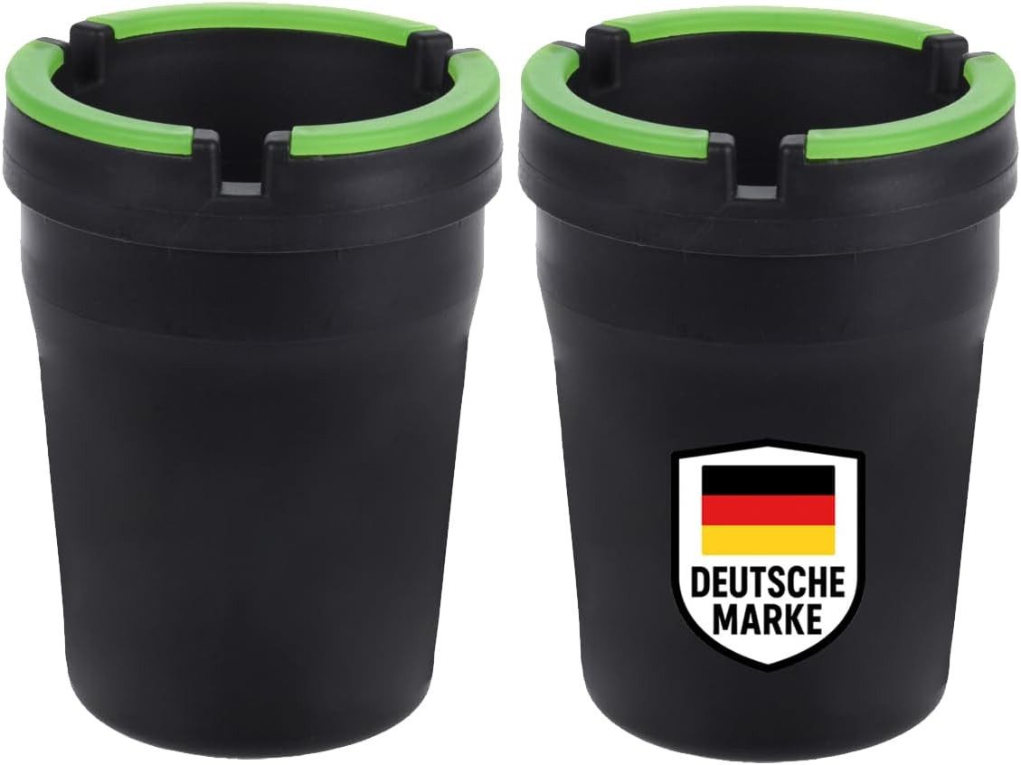 mucHome Aschenbecher 2er Set Aschenbecher Ø8cm Windaschenbecher/Sturmaschenbecher