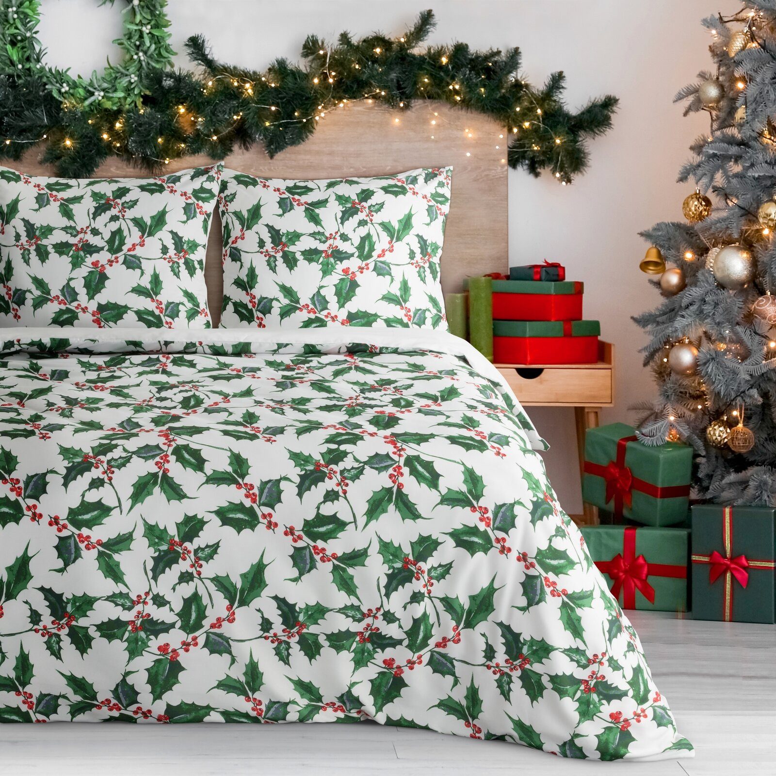 Eurofirany Bettwäsche Weihnachtsbettwäsche, Weihnachtsgeschenk Satinbaumwol günstig online kaufen