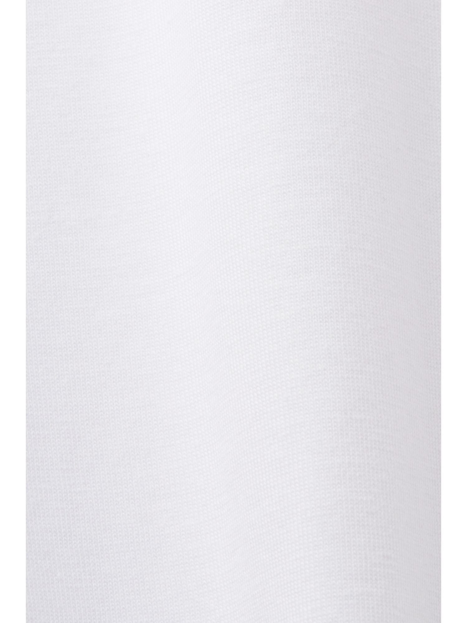 edc by Esprit T-Shirt Rundhals-T-Shirt, WHITE (1-tlg) 100 % Baumwolle