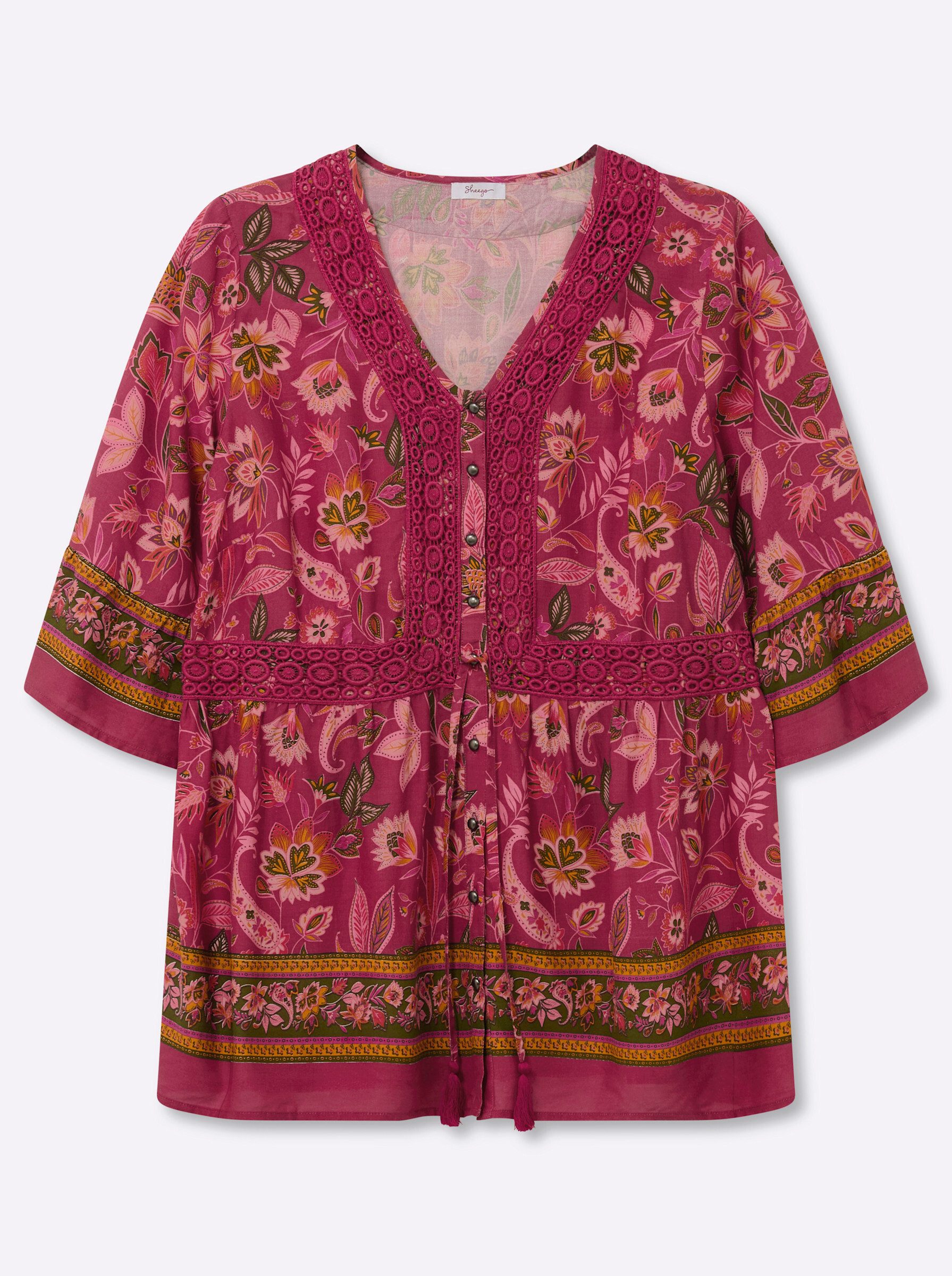 Klassische Bluse 3/4-Arm-Bluse 3/4-Arm