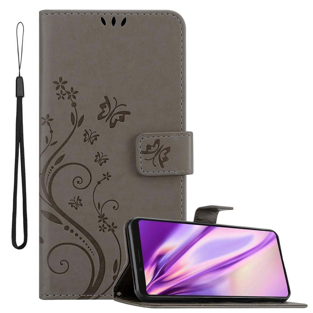 Cadorabo Handyhülle für Sony Xperia 1 / Xperia XZ4 Hülle Sony Xperia 1 / Xperia XZ4, Hülle Schutzhülle Blumen Flower mit Standfunktion Kartenfach Magnet