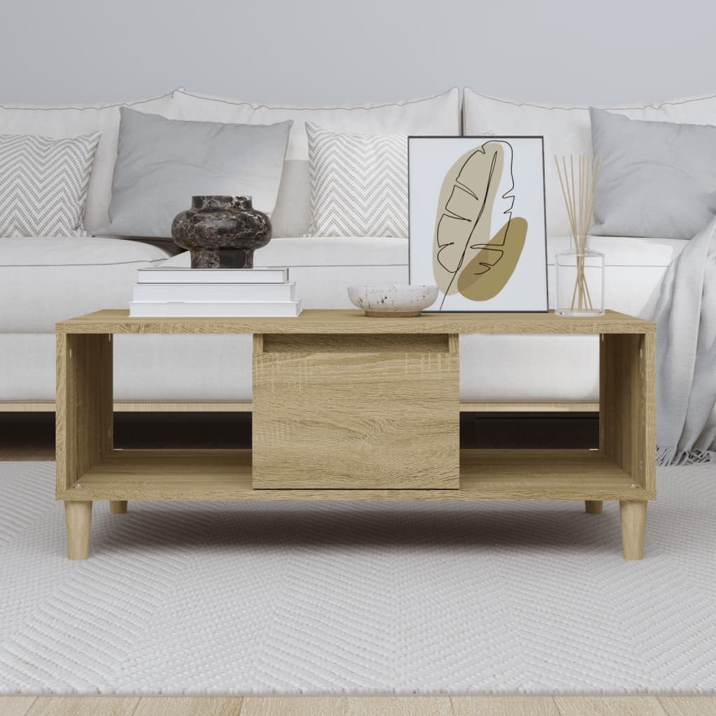 vidaXL Couchtisch Couchtisch Sonoma-Eiche 90x50x36,5 cm günstig online kaufen