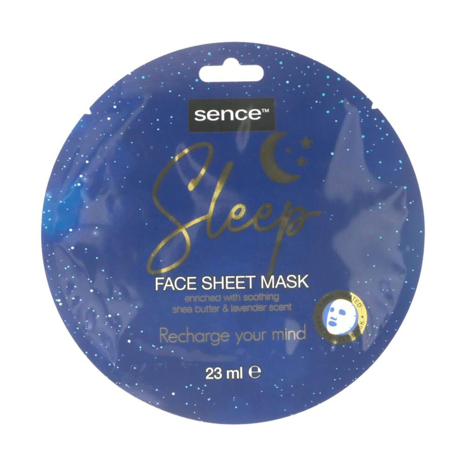 Max Brands Gesichts-Reinigungsmaske Sence Tuchmaske 23ml Sleep Sheabutter Lavendel Pflege Haut Face Sheet