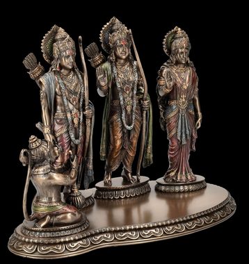 Figuren Shop GmbH Dekofigur Ram Darbar Figur - Sita Laxman Hanuman Rama - Veronese Hindu Dekofigur