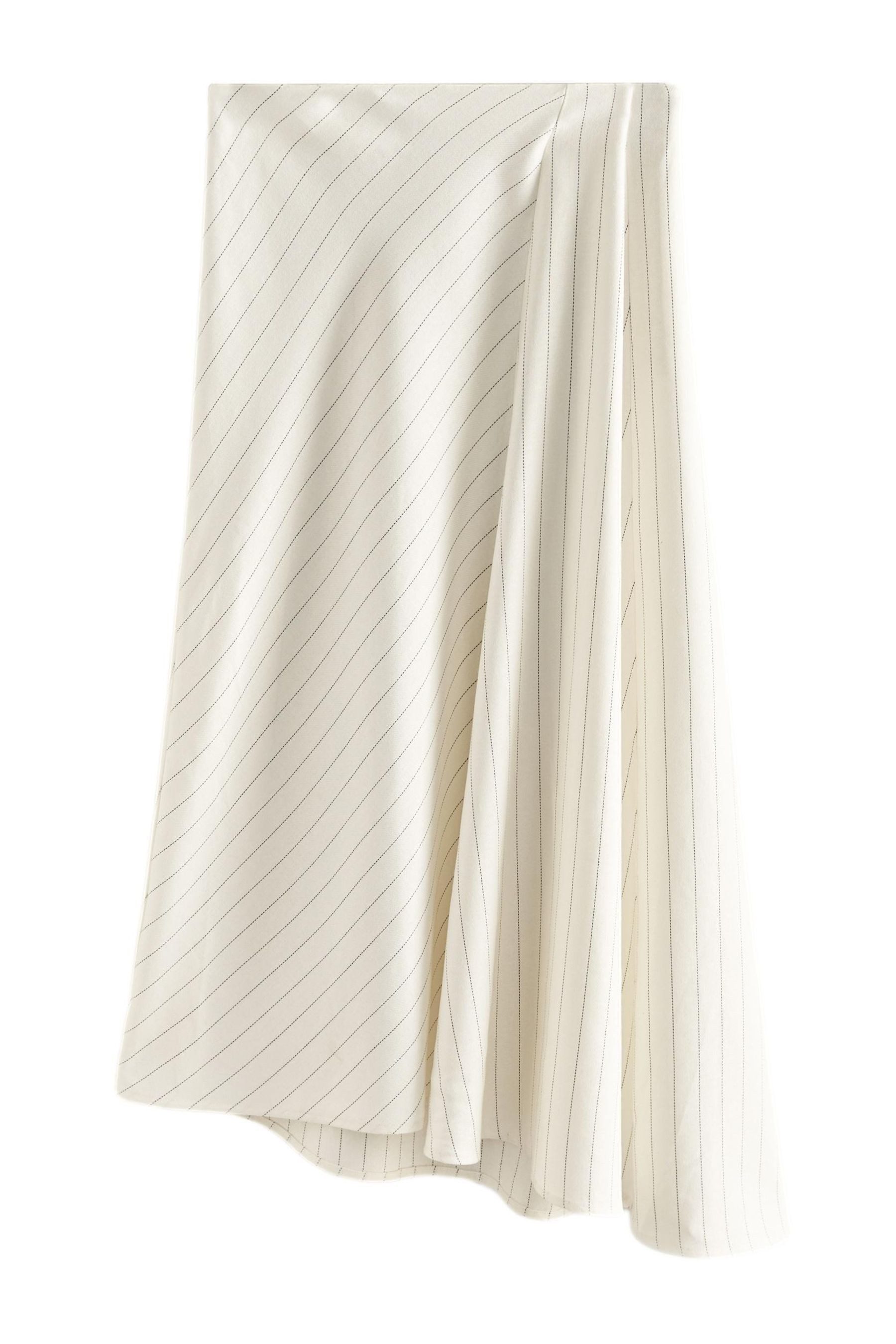 Next Midirock Gestreifter, asymmetrischer Midirock mit Leinen (1-tlg) günstig online kaufen