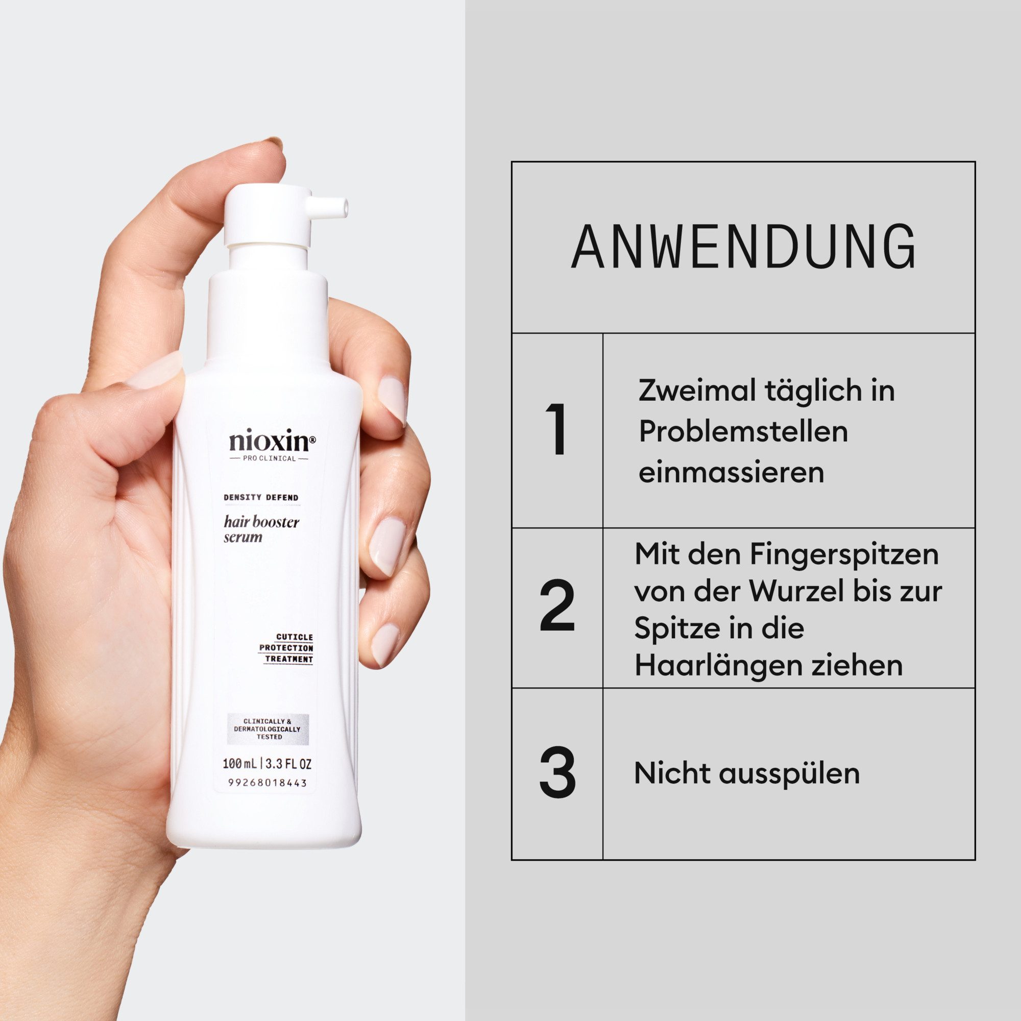 Nioxin Kopfhaut-Pflegeserum NIOXIN HAIR BOOSTER TREATMENT, stärkend, regt neuen Haarwuchs an, schützt schwaches Haar