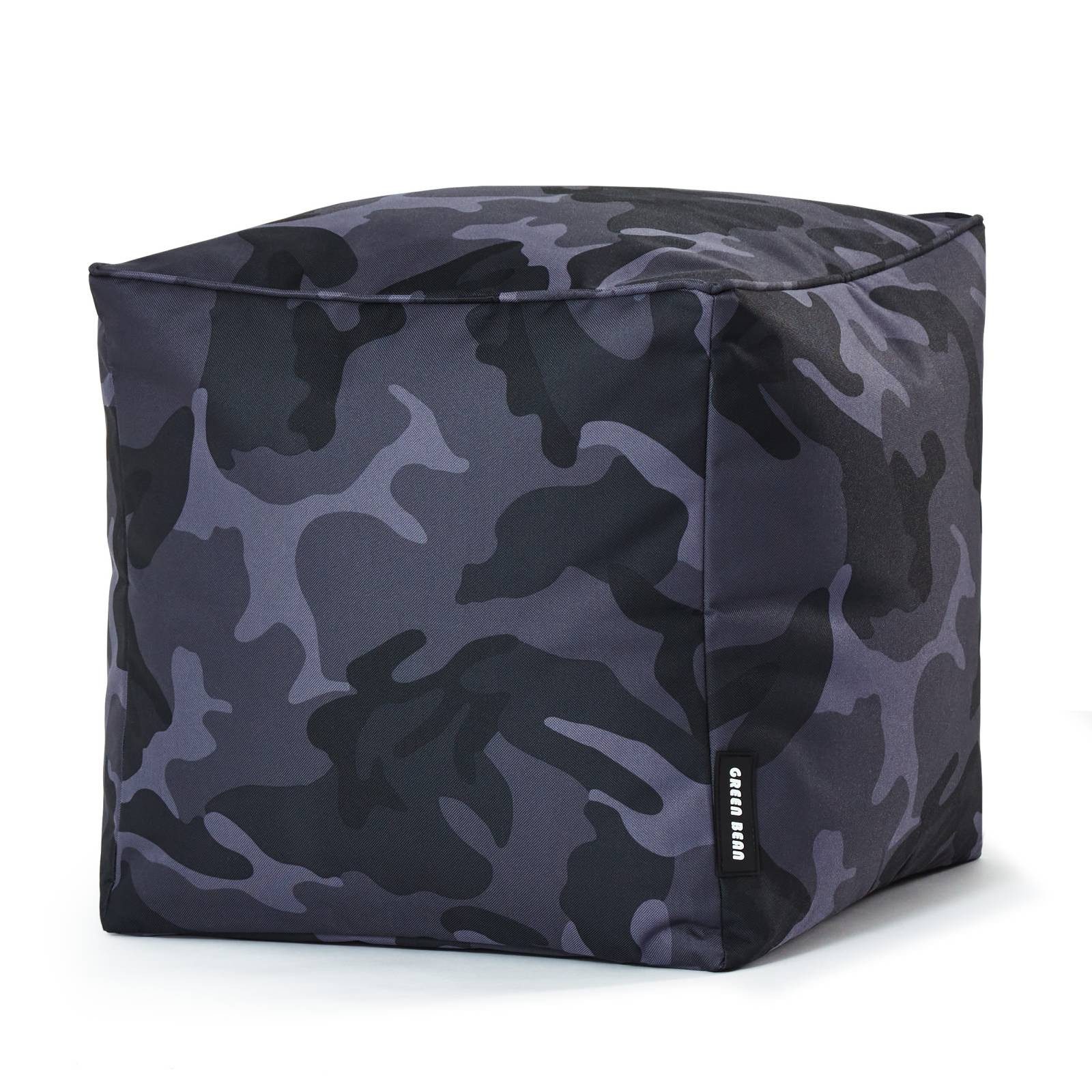 Green Bean Sitzsack Sitzsack-Hocker Pouf Cube 40x40x40cm (Hocker 40x40x40cm mit EPS-Perlen Füllung, Fußhocker Fußkissen Sitz-Pouf für Sitzsäcke), Bodenkissen für Kinder und Erwachsene - Sitzkissen Sitzhocker