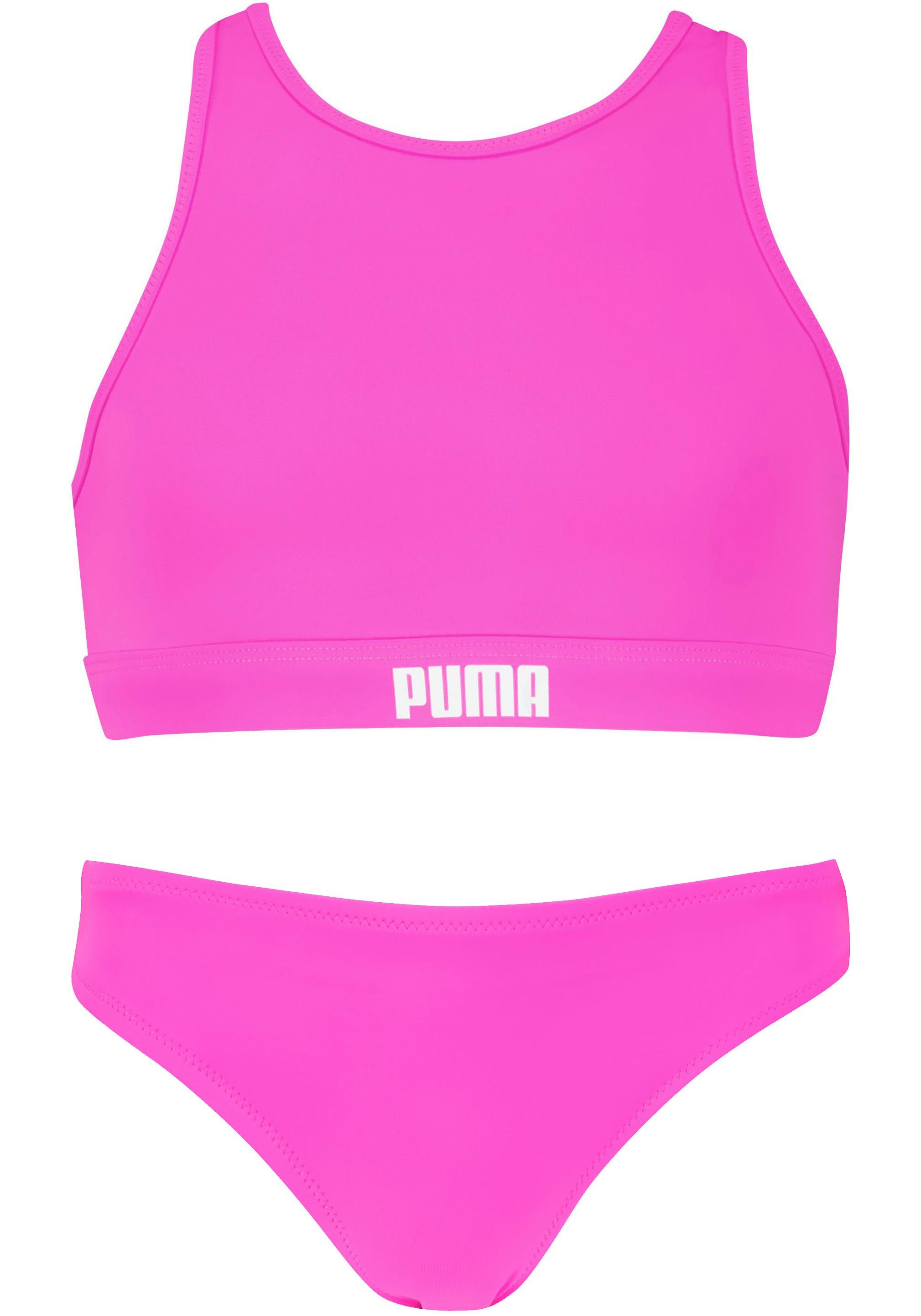 PUMA Bustier-Bikini (Set) Kinder-Swinwear Racer-Rücken mit