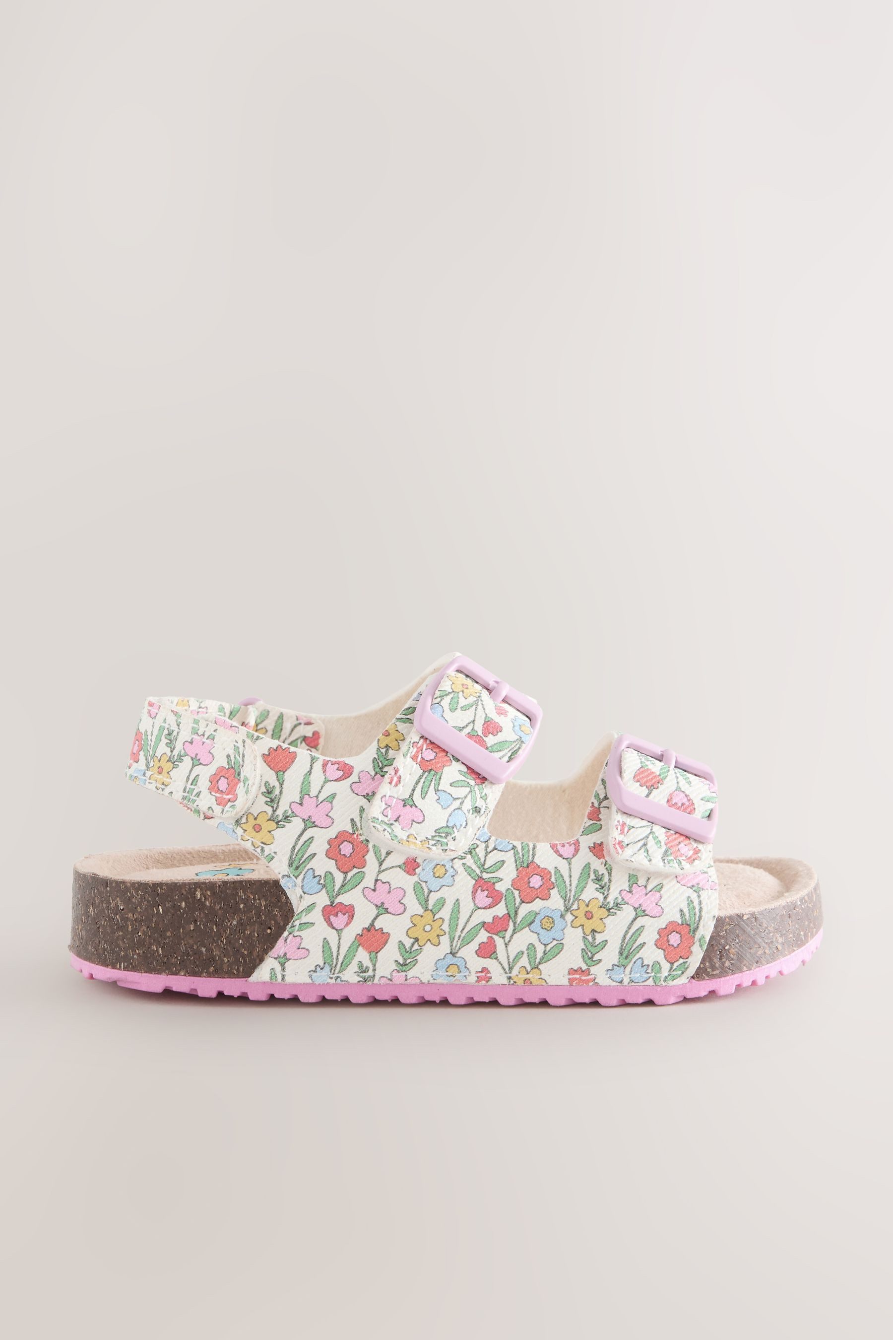 Next Sandalen mit zwei schmalen Riemchen + Kork-Fußbett Sandale (1-tlg)