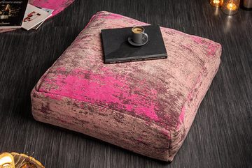 riess-ambiente Bodenkissen XL MODERN ART 70cm rot / pink, Sitzkissen · abstraktes Muster · Modern Design