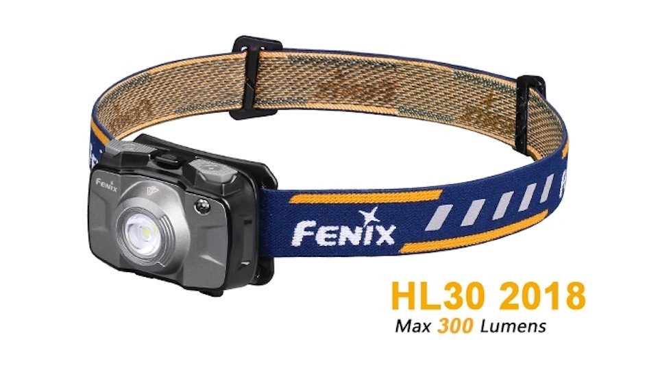 Fenix LED Stirnlampe Fenix 2018 grau HL30 Stirnlampe