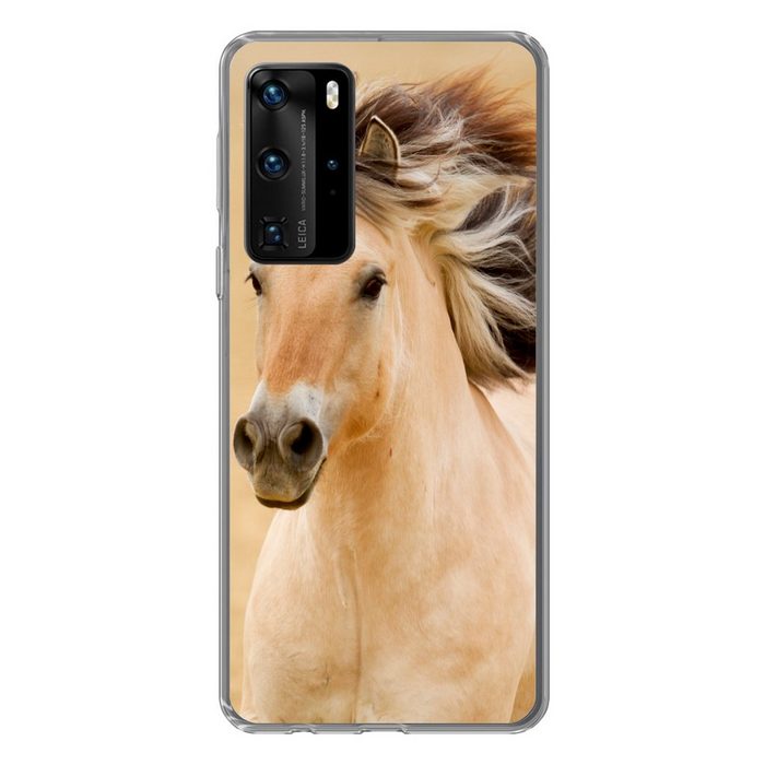 MuchoWow Handyhülle Pferde - Tiere - Mähne - Porträt Handyhülle Huawei P40 Pro Handy Case Silikon Bumper Case