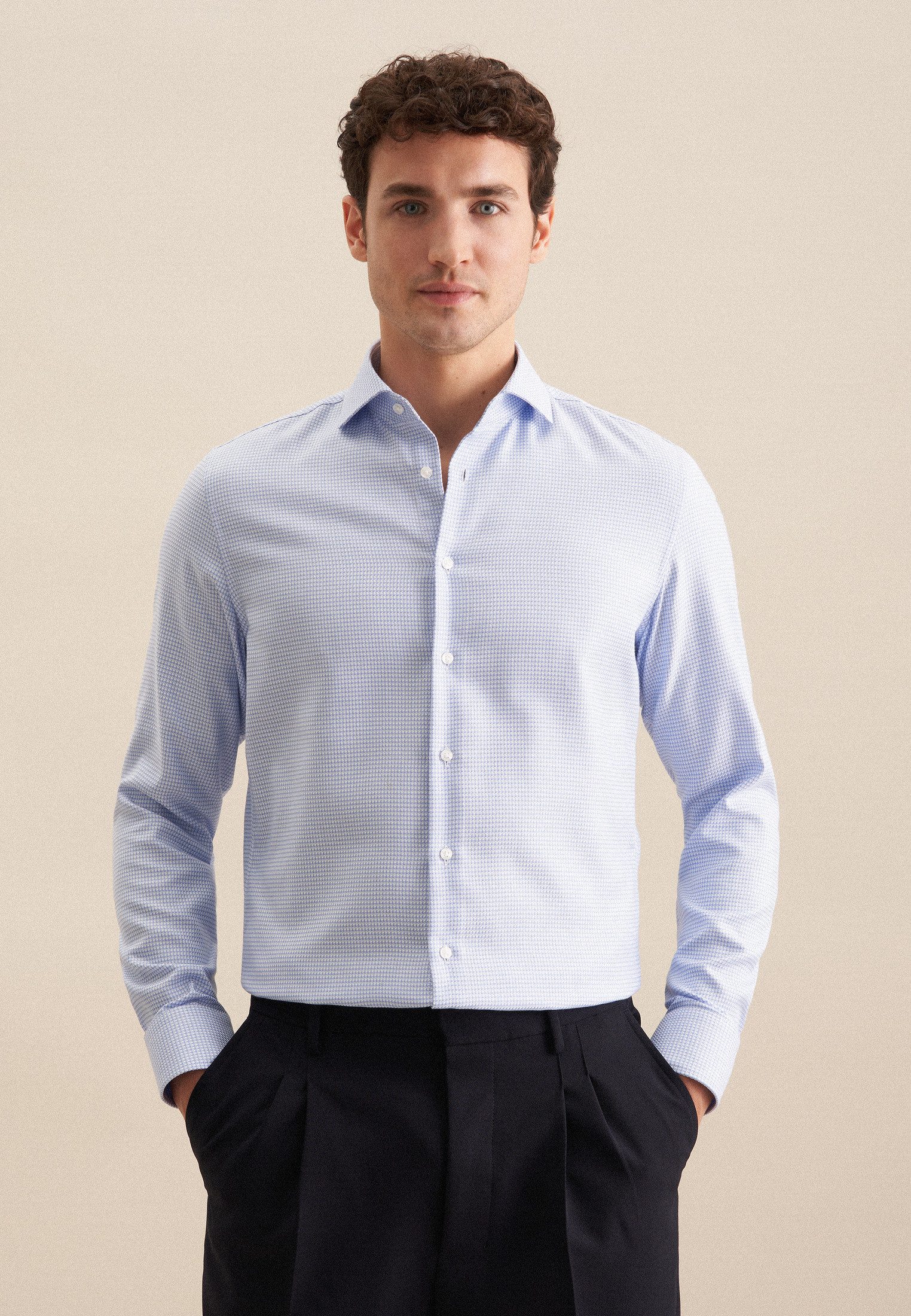 seidensticker Businesshemd Slim Slim Langarm Kentkragen günstig online kaufen