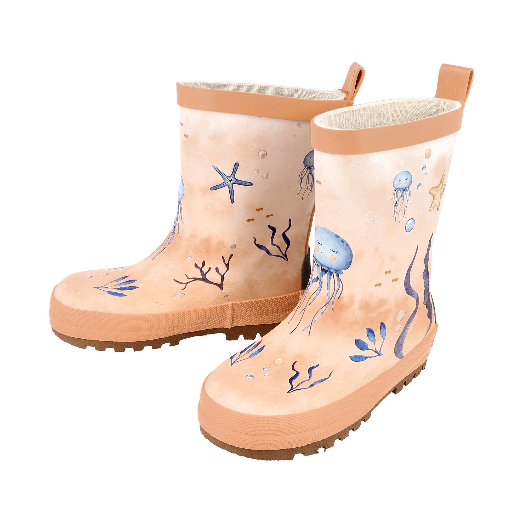 MAXIMO Gummistiefel Unterwasser Qualle, Reflekt 3M, Jerseyfutter Gummistiefel