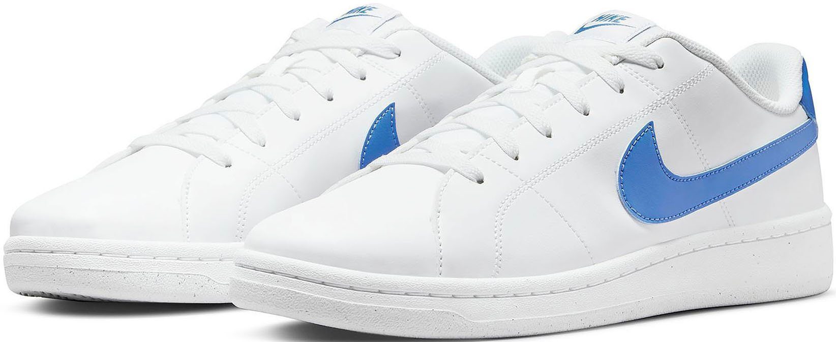 Nike Sportswear COURT ROYALE 2 NEXT NATURE Sneaker WHITE-LT-PHOTO-BLUE