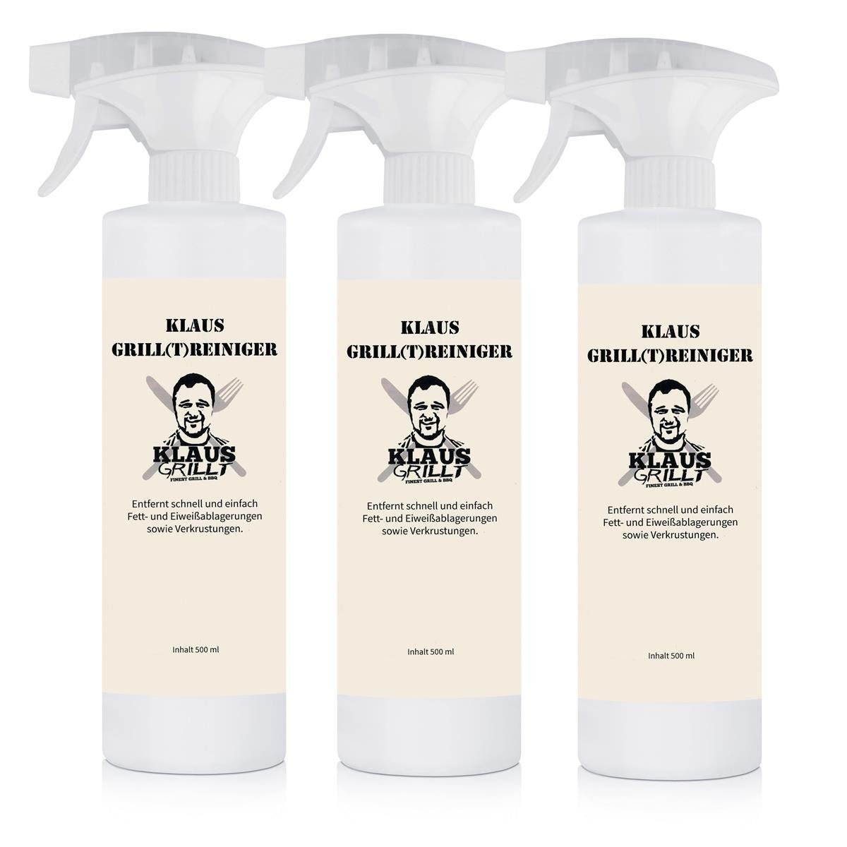KLAUS GRILLT Klaus grillt Grill-Reiniger 500ml - Entfernt Fett - Intensiv-Reiniger Küchenreiniger