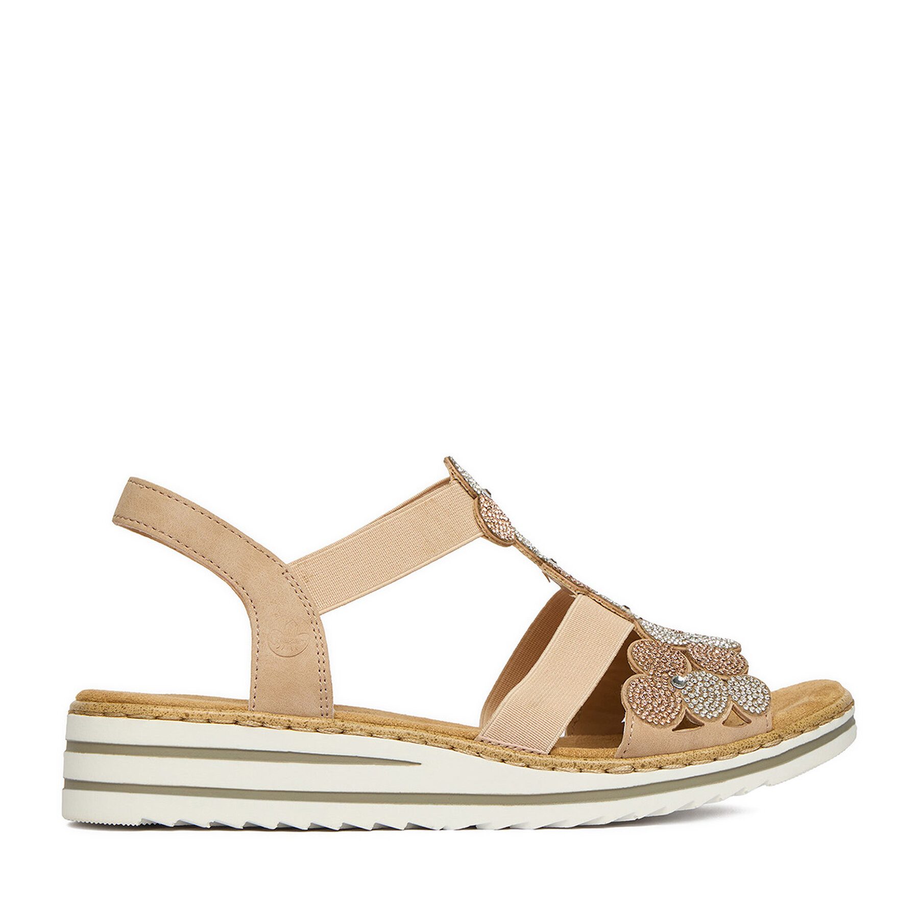Rieker Rieker Damen-Sandalen Beige V0613-90 Sandale