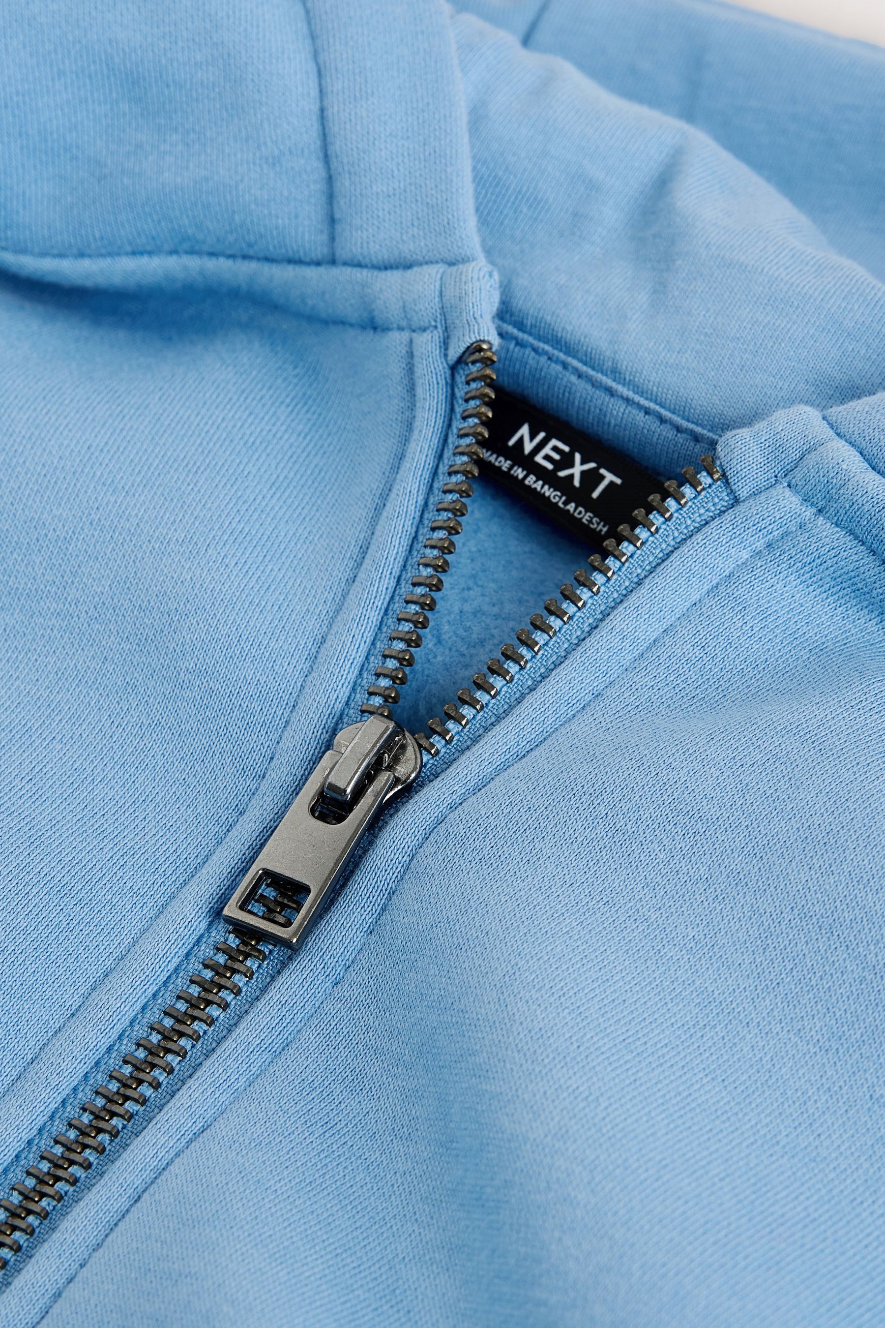 Next Hoodie Einfarbige Kapuzenjacke mit Reißverschluss (1-tlg)