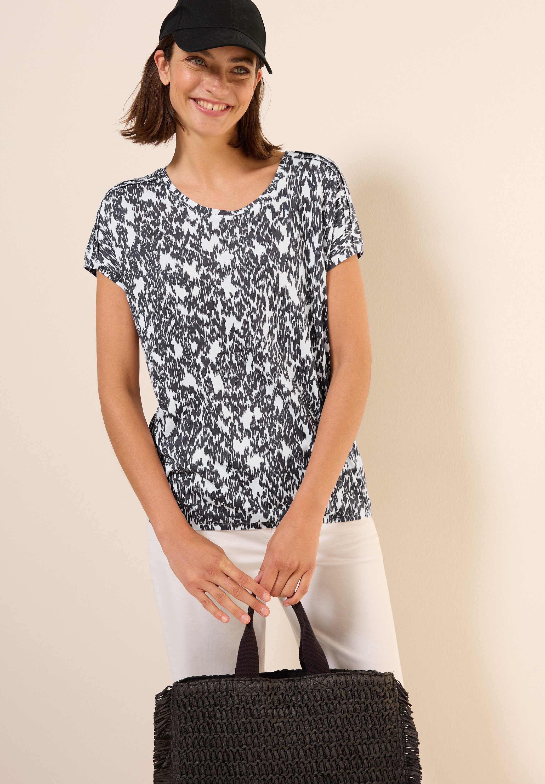 CECIL T-Shirt mit All-Over Print günstig online kaufen