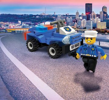 Blocki Konstruktions-Spielset BLOCKI MyPolice Polizeiwagen Polizeiauto Police Bausatz Spielzeug