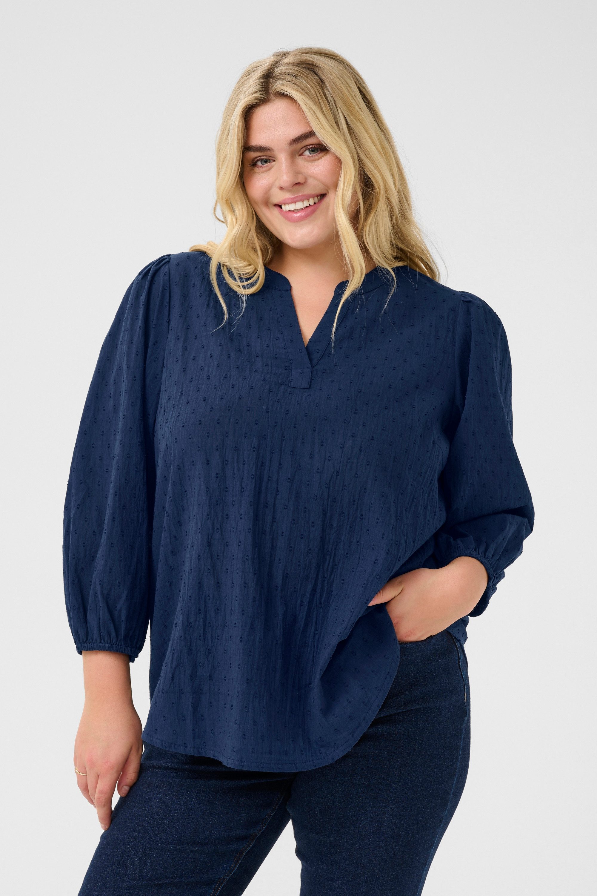 Langarmbluse Langarm-Bluse KCsilla