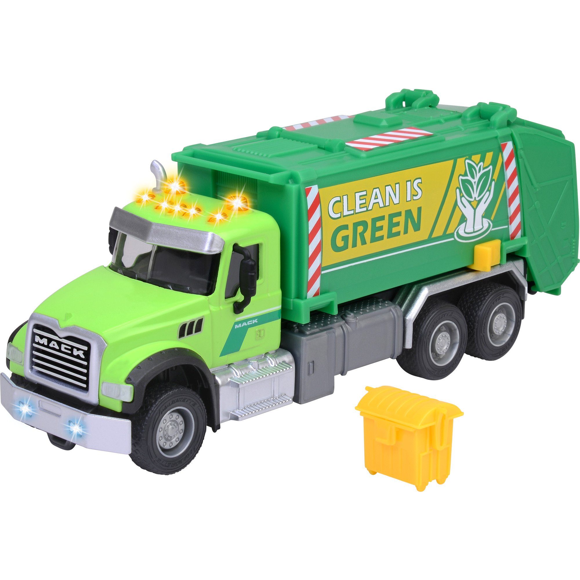 majORETTE Spielzeug-LKW Majorette Mack Granite Müllauto, Spielfahrzeug
