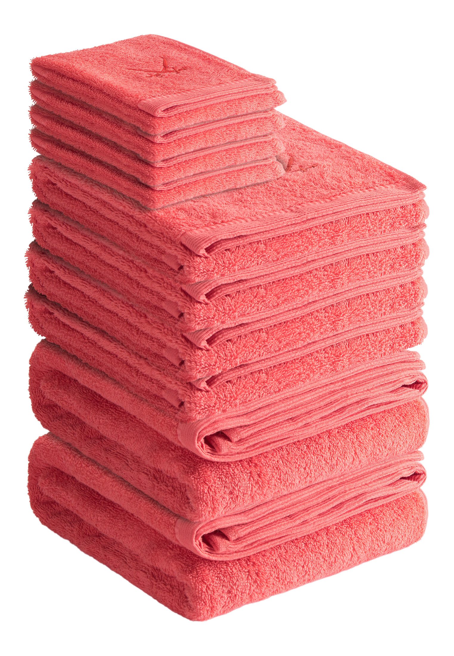 Sansibar Sylt Handtuch Set Handtuch Set Classic 10-tlg 100% Baumwolle, extra flauschig, saugstark, (10-St), pflegeleicht, trocknergeeignet, edle Stickerei, maritimes Design