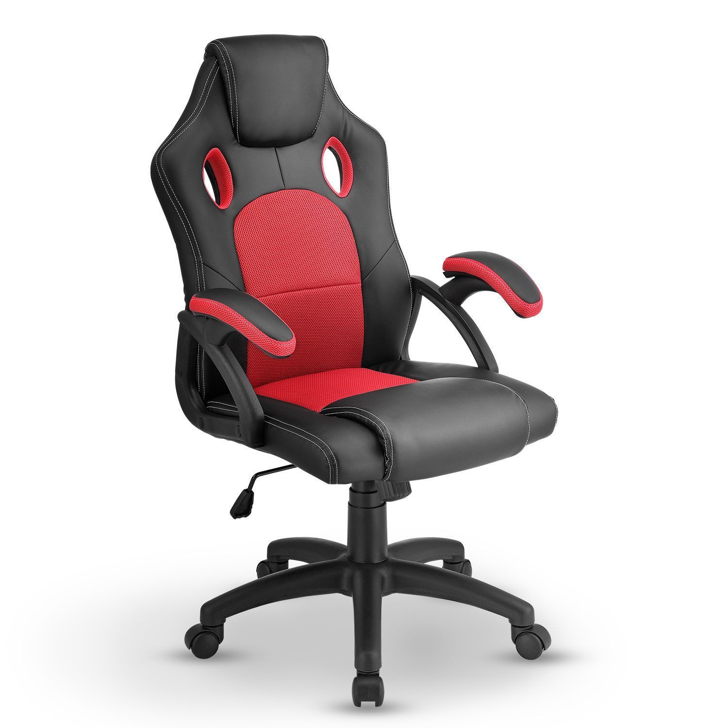 Juskys Gaming-Stuhl Montreal, Ergonomisch geformte Sitzfläche, Rückenlehne günstig online kaufen