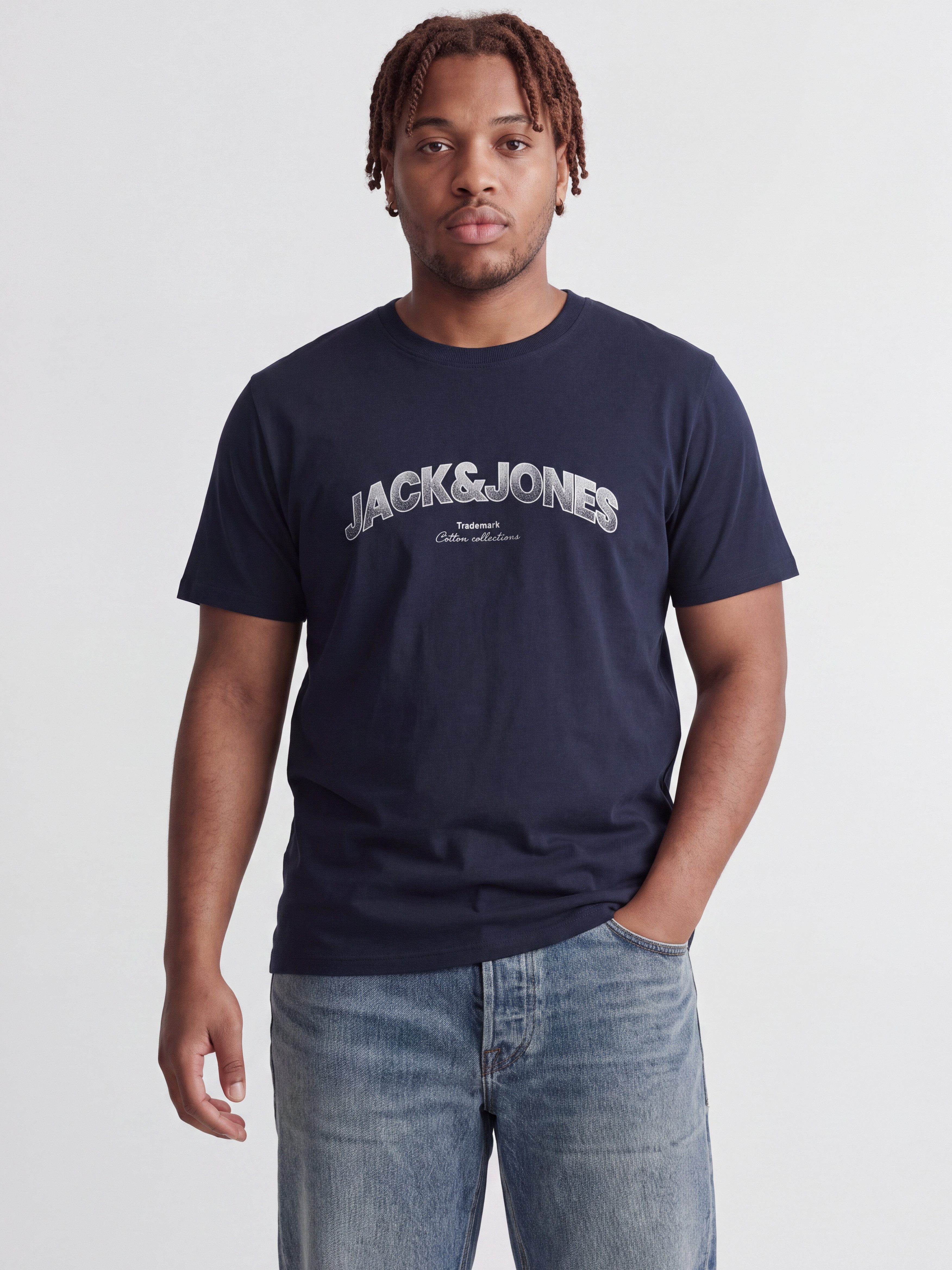 Jack & Jones PlusSize Rundhalsshirt JJAVERY TEE SS CREW NECK PLS Baumwolle, normal geschnitten – Bild 2 von 5