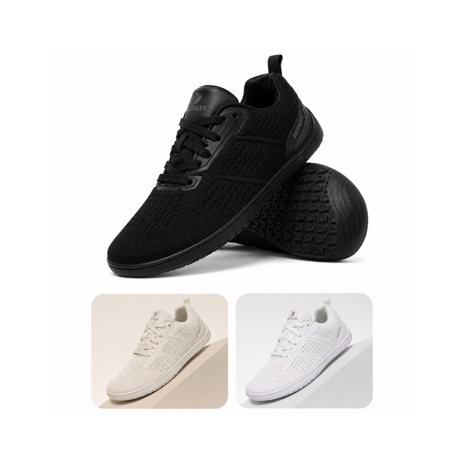 DOTALES Easystep 2.0 Barfußschuhe Damen & Herren Barfußschuh Das Original-Barfuß Sneaker, Minimalschuhe, Schnellverschluss