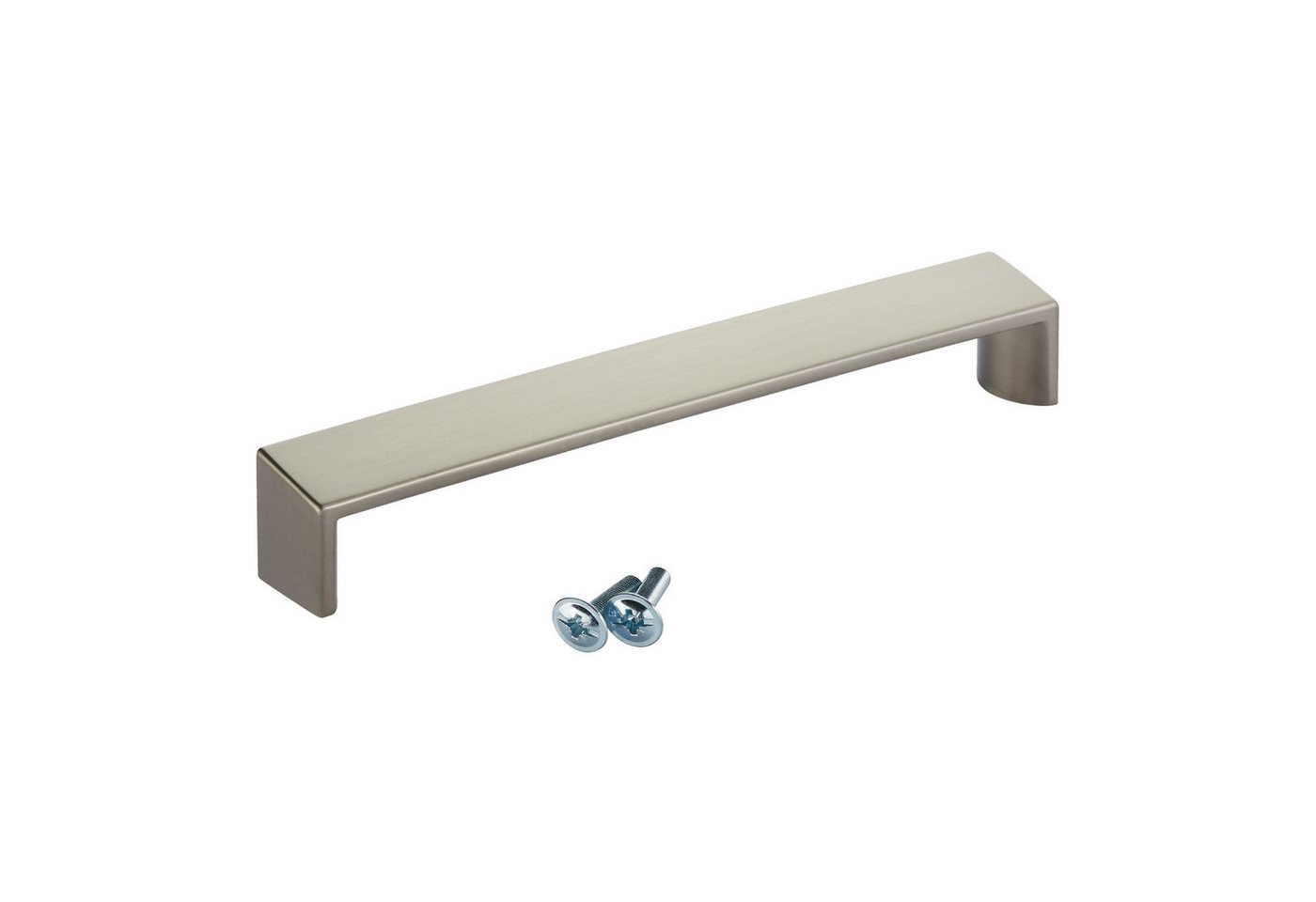 SO-TECH® Möbelgriff Bügelgriff STANZIA BA 160 - 320 mm, inkl. Schrauben (1-St), BA 160 mm Edelstahloptik von SCHÜCO ALU COMPETENCE