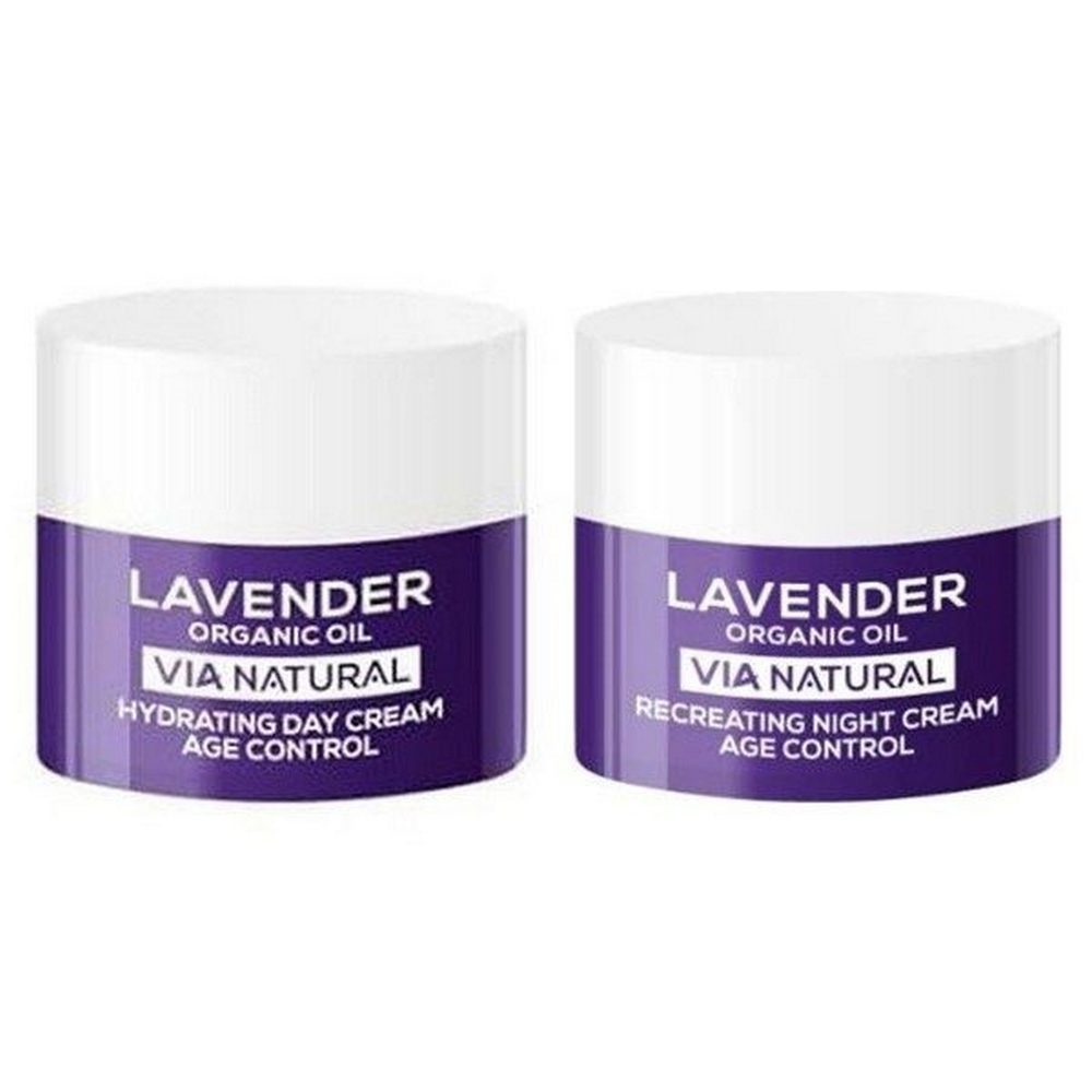 Biofresh Cosmetics Anti-Aging-Creme Lavendel Anti-Aging Tages- & Nachtcreme Set 2x50 ml Spar-Set