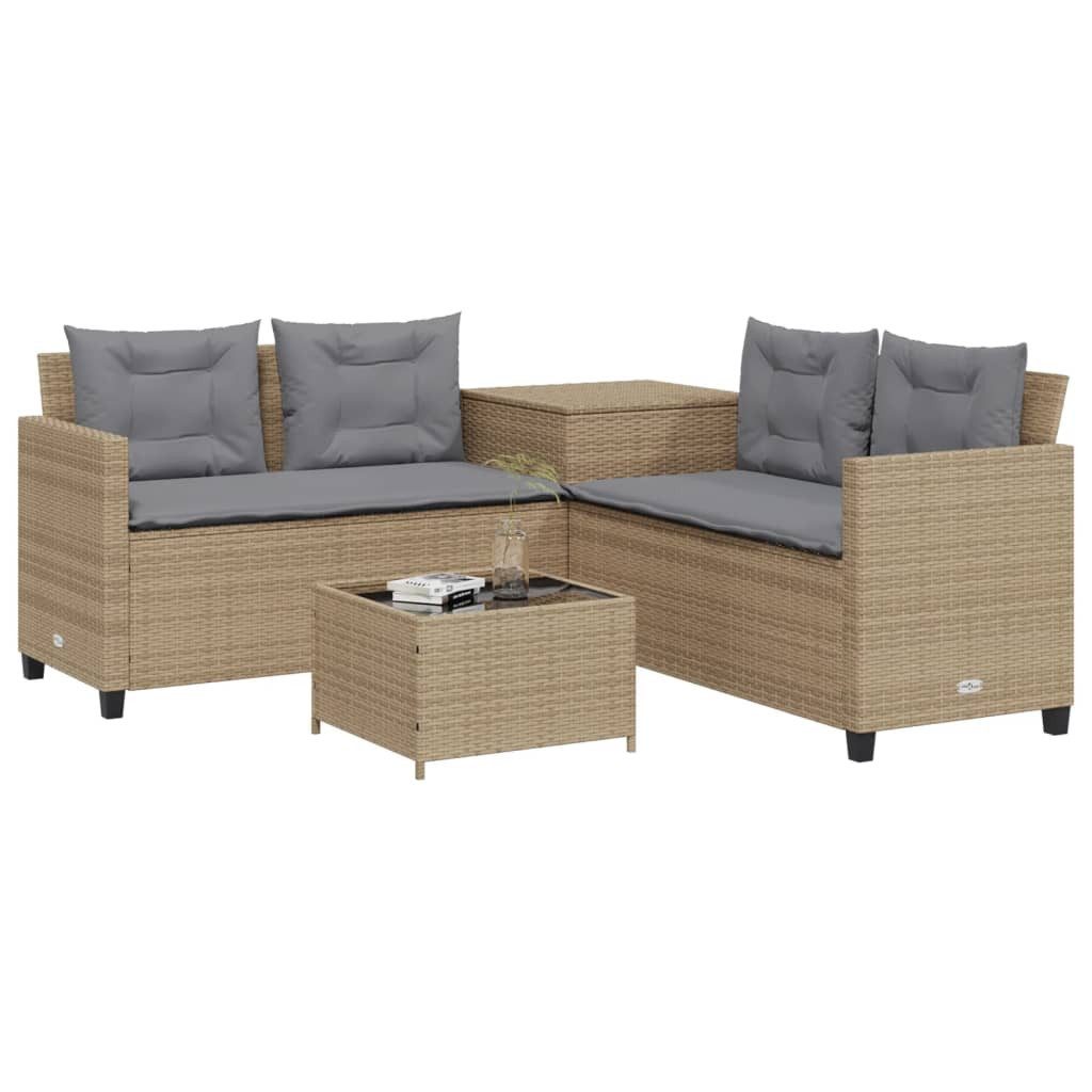 vidaXL Gartenlounge-Set Gartensofa in L-Form mit günstig online kaufen