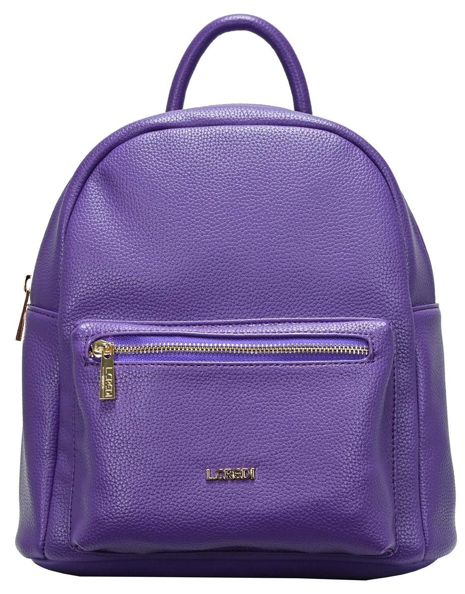 L. CREDI Cityrucksack L.Credi Damen-City-Rucksack BUDAPEST Backpack vegan Fb. Lila
