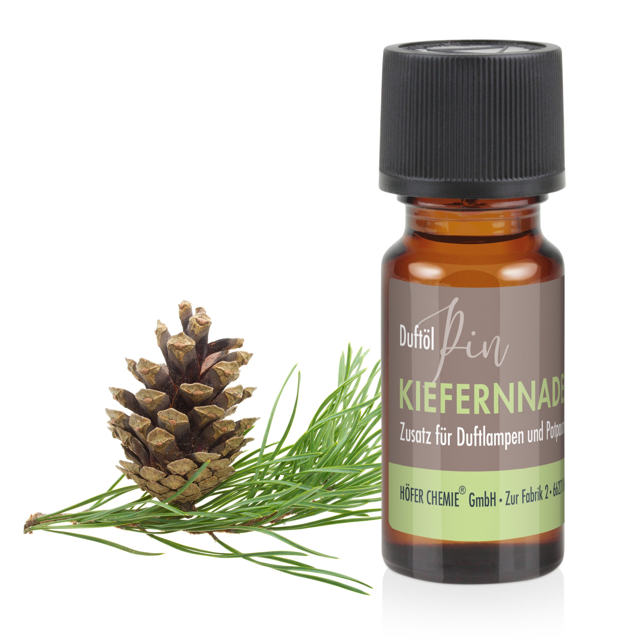 Höfer Chemie GmbH Duftöl 10 ml Duftöl Kiefer für Potpourris & Duftlampen, Frischer Waldduft mit belebender Wirkung