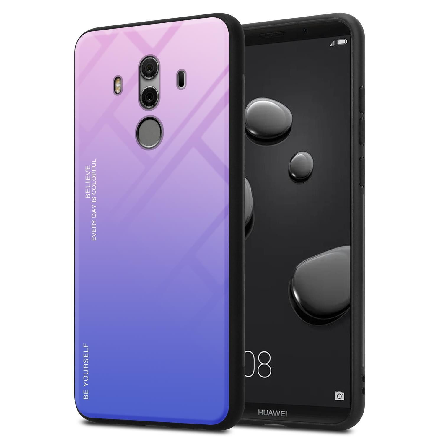 Cadorabo Handyhülle für Huawei MATE 10 PRO Hülle Huawei MATE 10 PRO, Robustes Hard Case - Handy Schutzhülle - Hülle - Back Cover Bumper